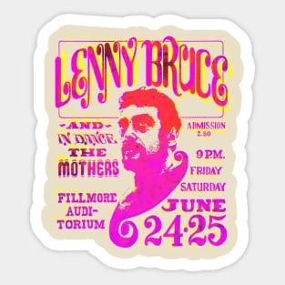 lenny bruce offset graphic Sticker